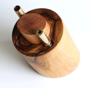 Olive Wood Table Top Dugout-Unique one of a kind design