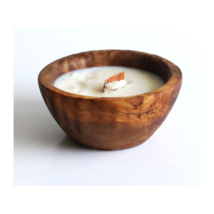 Soy Scented Olive Wood Candle