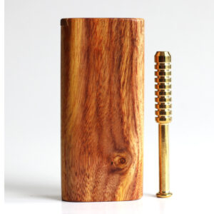 4" Mahogany Slider Lid Dugout & Brass Pipe