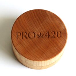 PRO420 Maple Wood Grinder- 2 Piece simple easy to use herb grinder