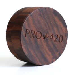 PRO420 Walnut Wood Grinder- 2 Piece simple easy to use herb grinder