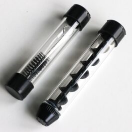 4″ Glass Blunt-Twisty Pipe-Smoke in style